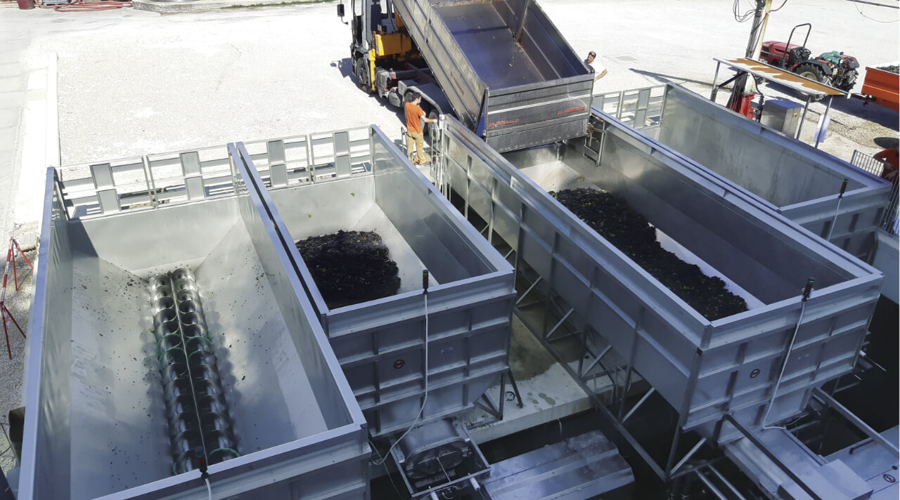 Sistema di ricezione uva